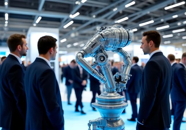 海外展示会でのデモンストレーション